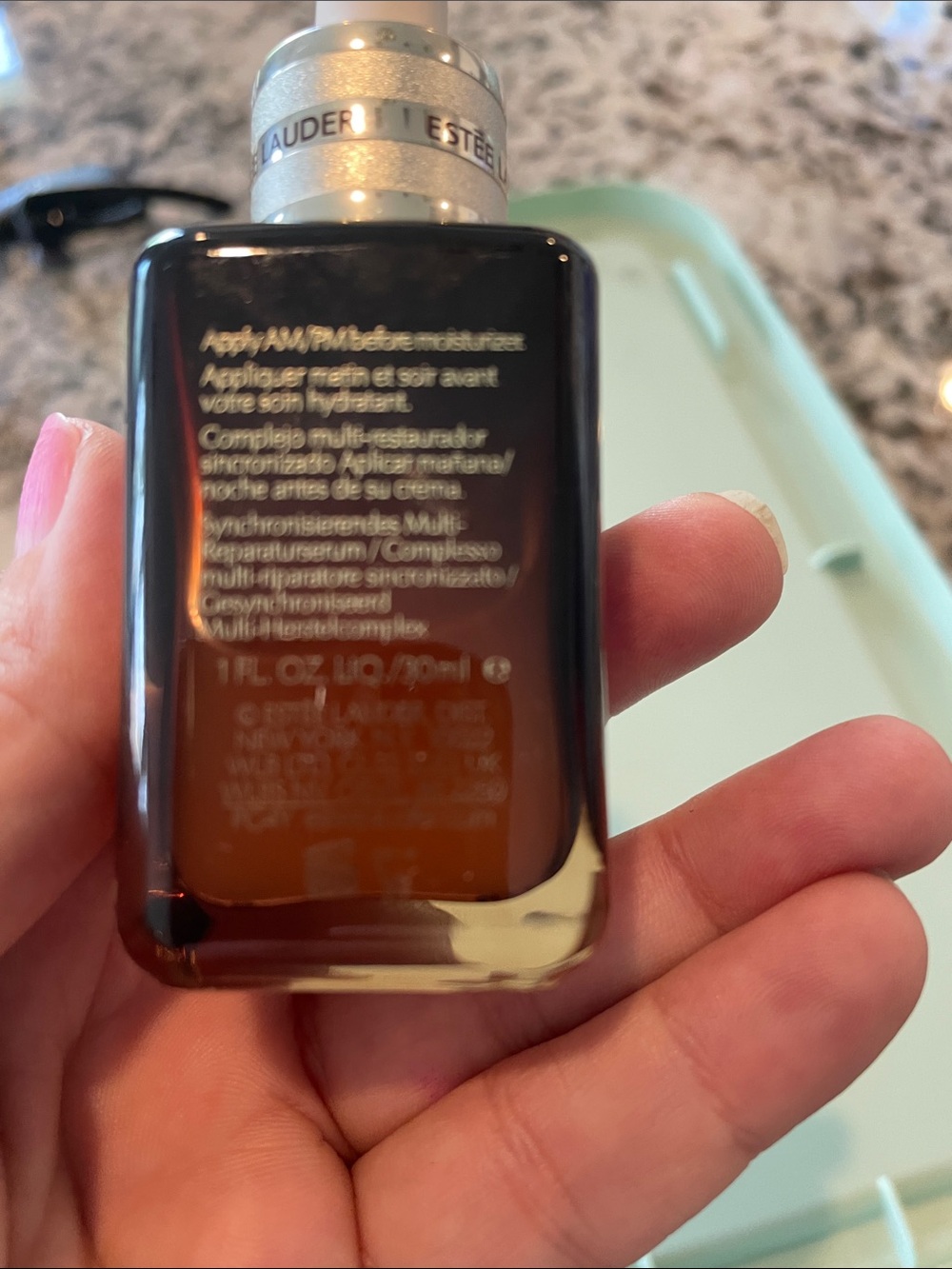 Estee Lauder Advanced Night Repair Serum - Brown Bottle with Pink Dropper - Picture 2 of 2